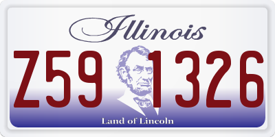 IL license plate Z591326