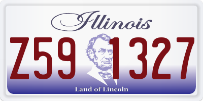 IL license plate Z591327