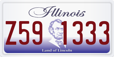 IL license plate Z591333
