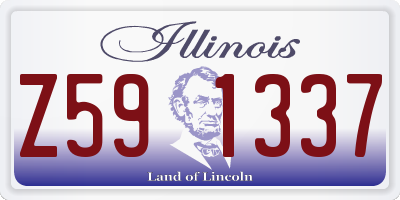IL license plate Z591337