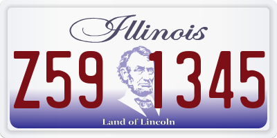 IL license plate Z591345