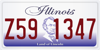 IL license plate Z591347