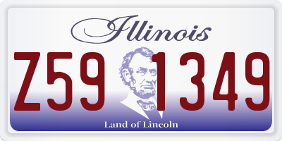 IL license plate Z591349