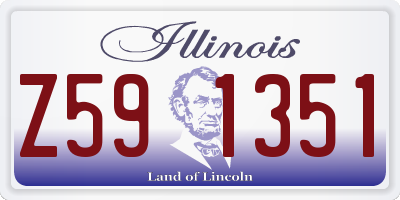 IL license plate Z591351