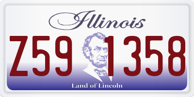 IL license plate Z591358