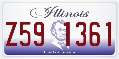 IL license plate Z591361