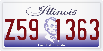 IL license plate Z591363