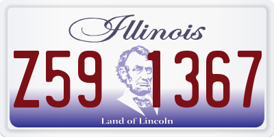 IL license plate Z591367