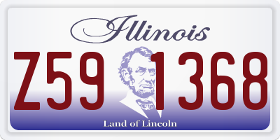 IL license plate Z591368