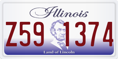 IL license plate Z591374