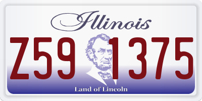IL license plate Z591375