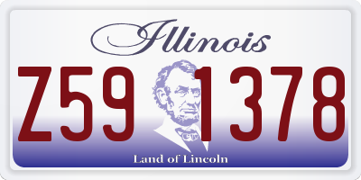 IL license plate Z591378