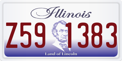 IL license plate Z591383