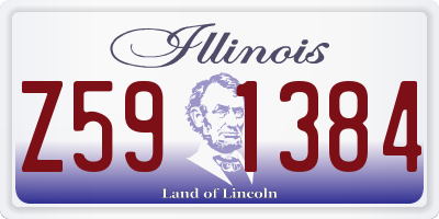 IL license plate Z591384