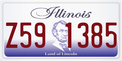 IL license plate Z591385