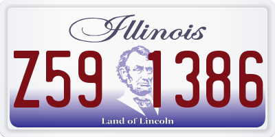 IL license plate Z591386
