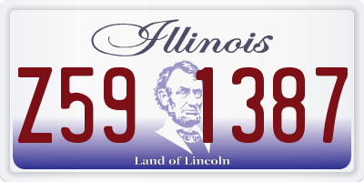 IL license plate Z591387