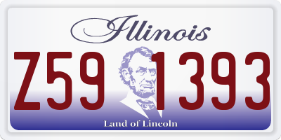 IL license plate Z591393