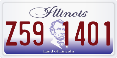 IL license plate Z591401