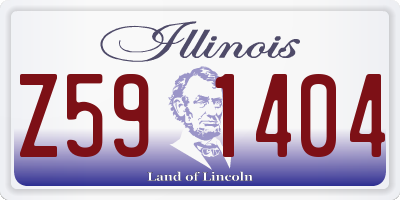 IL license plate Z591404