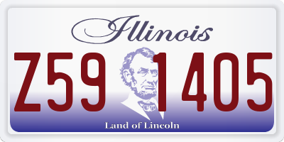 IL license plate Z591405