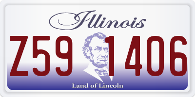 IL license plate Z591406