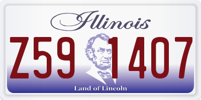 IL license plate Z591407