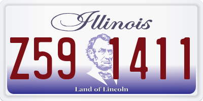 IL license plate Z591411