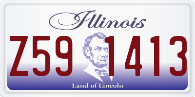 IL license plate Z591413