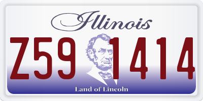 IL license plate Z591414