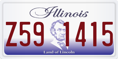 IL license plate Z591415