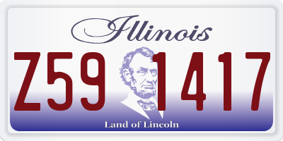 IL license plate Z591417