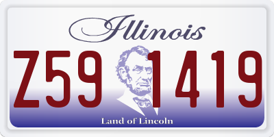 IL license plate Z591419