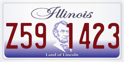 IL license plate Z591423