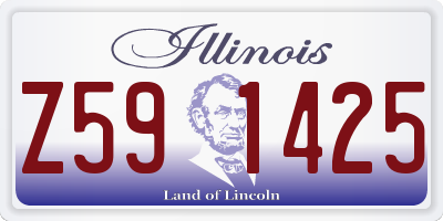IL license plate Z591425