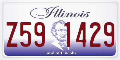 IL license plate Z591429