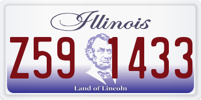 IL license plate Z591433