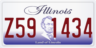 IL license plate Z591434