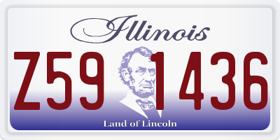 IL license plate Z591436