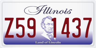 IL license plate Z591437