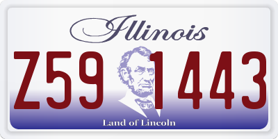 IL license plate Z591443