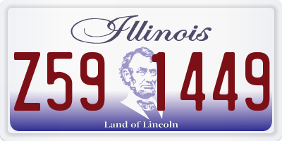 IL license plate Z591449