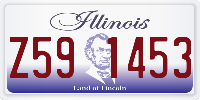 IL license plate Z591453