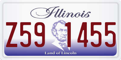 IL license plate Z591455
