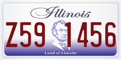 IL license plate Z591456