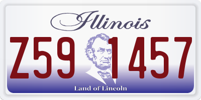 IL license plate Z591457