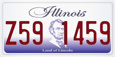 IL license plate Z591459