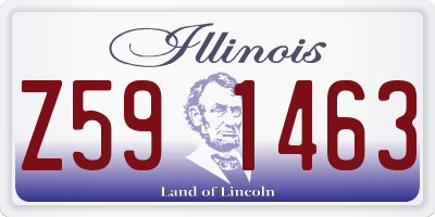 IL license plate Z591463