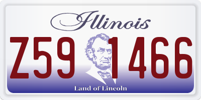 IL license plate Z591466
