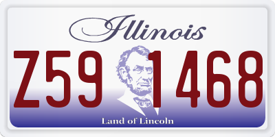 IL license plate Z591468